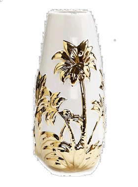 自营 vivience金树图案白色瓷花瓶 - 白色 美国奥莱直发