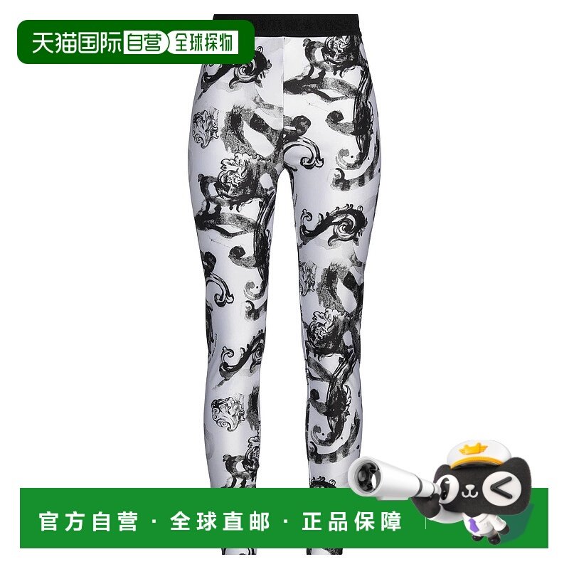 1h可退 香港直邮Versace Jeans 范思哲 女士 打底裤 white白色 舒