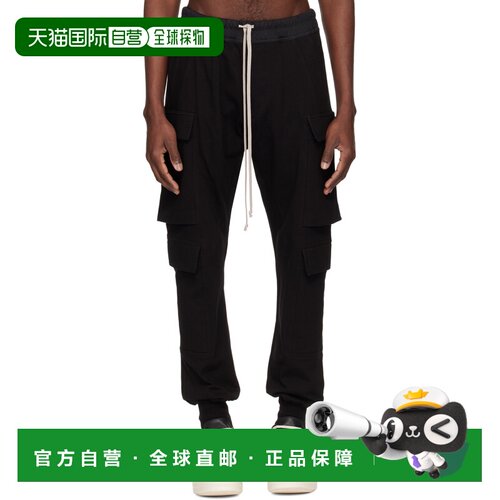 1h可退 香港直邮Rick Owens 松紧腰工装裤 RU01F2337BA休闲裤卫裤