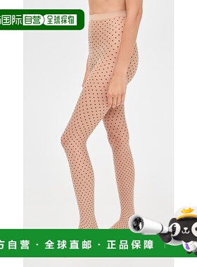 1h可退 香港直邮Wolford 女士 17656 拼接色圆点连裤袜  舒适时尚