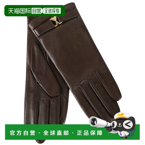1h可退 香港直邮Ami Paris 女士手套 FGV309AL0142216 AW2025 棕
