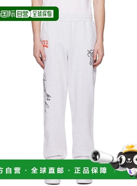 1h可退 香港直邮潮奢 Kijun 男士 灰色 Chasing Love 运动裤 23FW