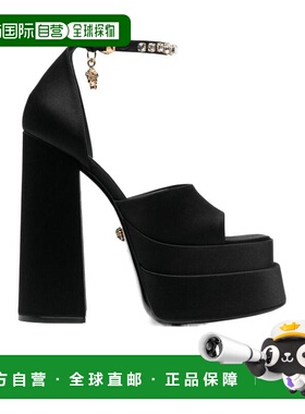 1h可退 香港直邮Versace 范思哲 女士 徽标高跟凉鞋 1007717DRA67