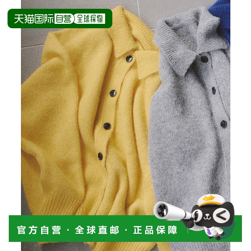 1h可退 日本直邮a&m 女装 阿尔巴卡混纺 Polo针织衫 半开襟2WAY设