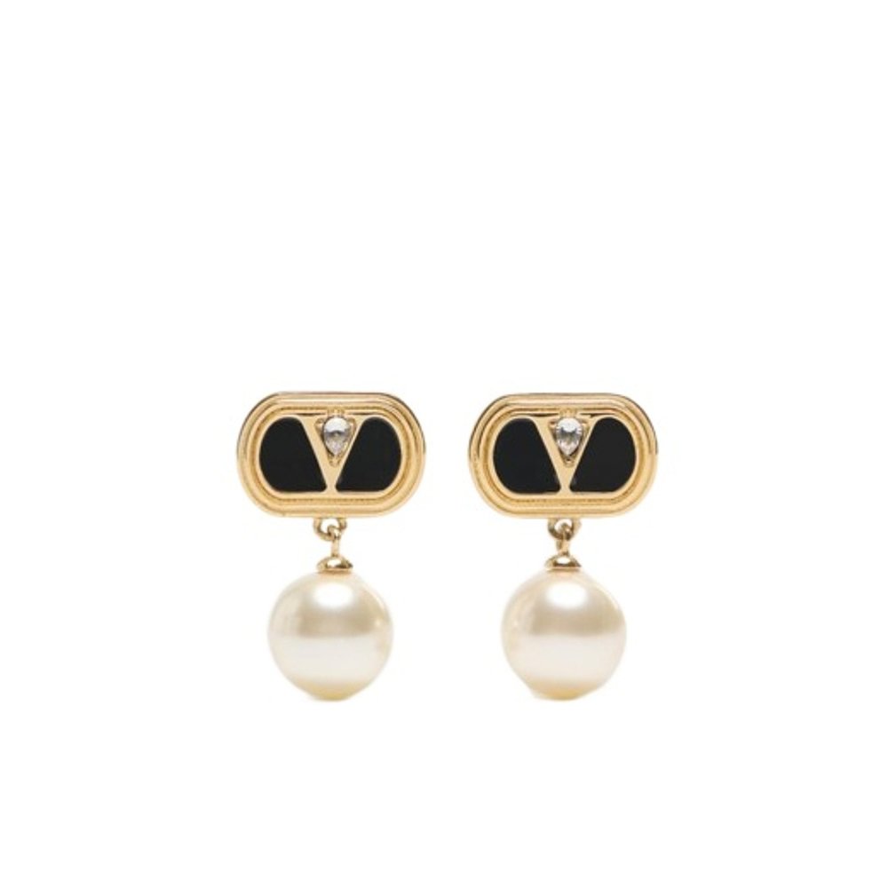 VALENTINO 女士耳饰 WJ0X91NBSRFR SS2025 金色 OVALETTE 耳环