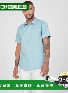 日本直邮Guess Darrow Plain半袖衬衫 [GU1432EM27719]