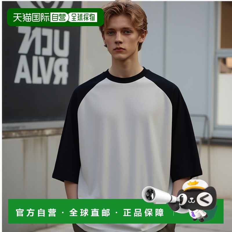 1h可退 日本直邮is-ness 男士百褶圆领宽松T恤 1007SSCST01