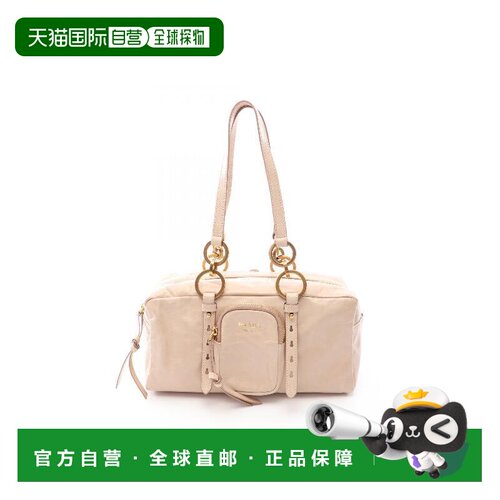 日本直邮中古Prada普拉达女包A级95新top handle bag顶部提手包牛