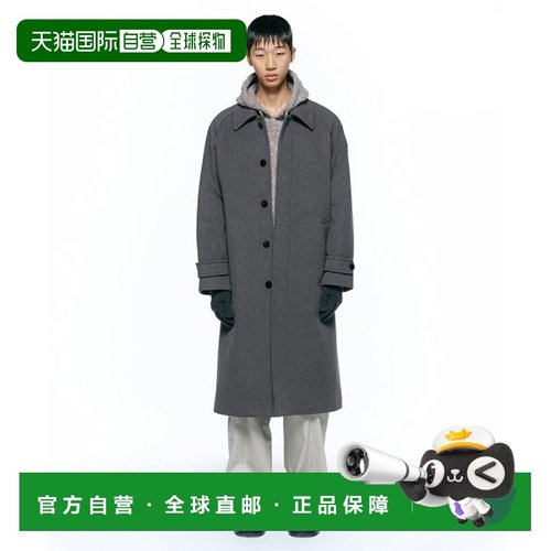 韩国直邮INSILENCE设计师款通用日常休闲宽松时尚大衣IM2C4CT18BR