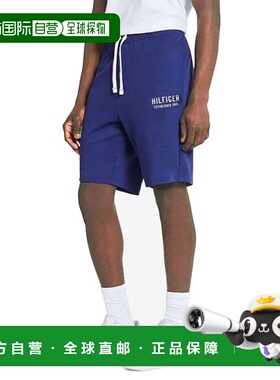 韩国直邮TOMMY HILFIGER Tommy Hilfiger Font Pique 男士短裤 蓝
