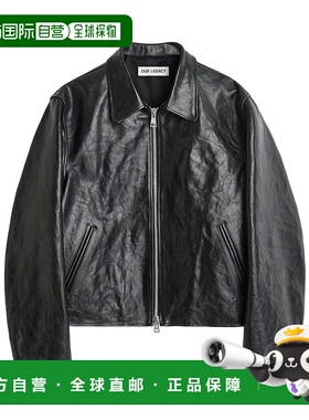 香港直邮Our Legacy 拉链长袖皮夹克 W4239MTD