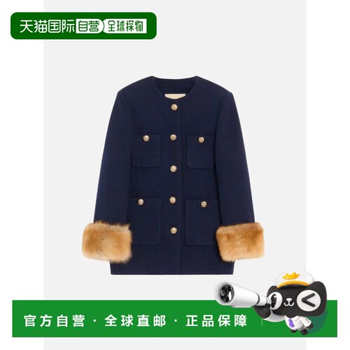 香港直邮VALENTINO 女士外套 9B3CJH3790YYSYYSY AW2026 蓝色