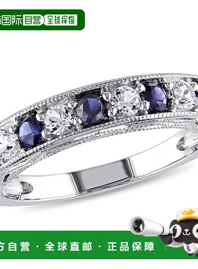 自营925 纯银 Mimi & Max 4/5 克拉 TGW 创造蓝色和创造白色蓝宝