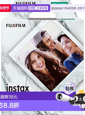 【日本直邮】FUJIFILM富士格式化胶卷  INS SQ WHITEMARBLE WW1