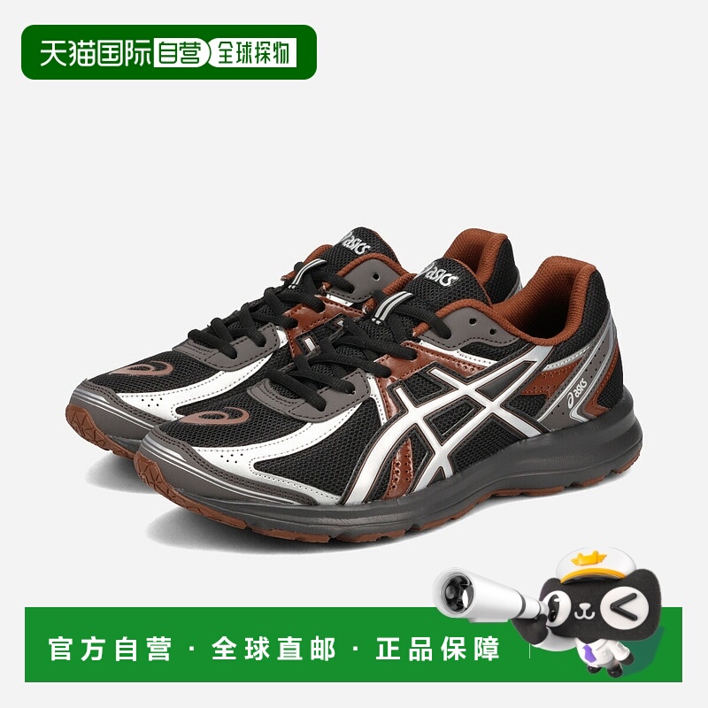 日本直邮ASICS SPORTSTYLE JOG 100S 男女低帮运动鞋黑色/纯银色1