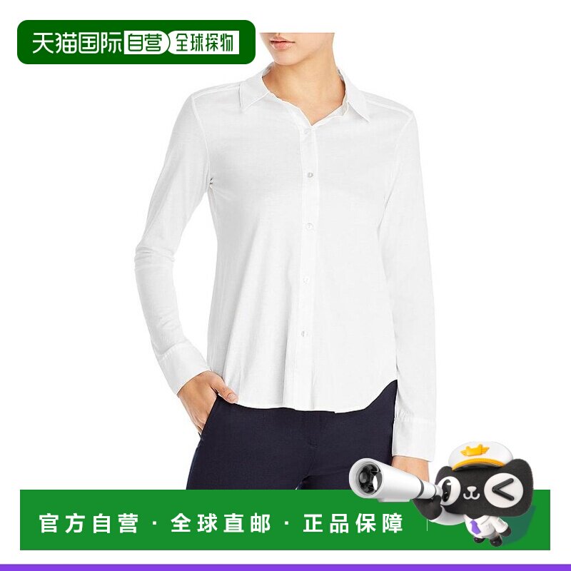 1h可退 【美国直邮】THEORY女士T恤长袖上装简约时尚 舒适透气 个图片