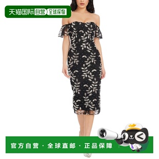 自营Dress The Population Tara Sheath Dress - black 美国奥莱