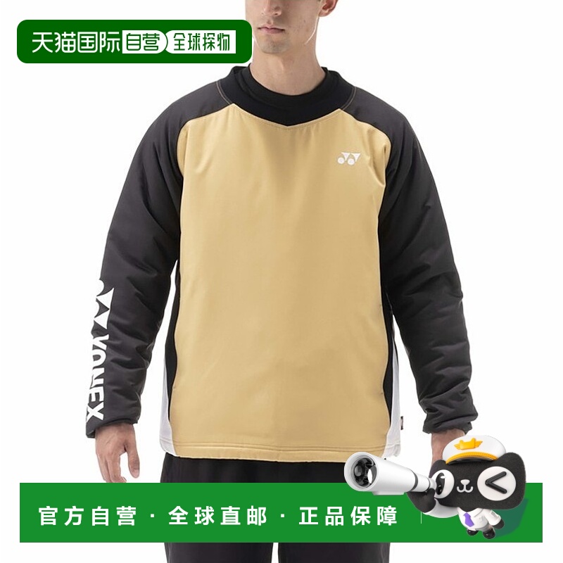 日潮跑腿YONEX尤尼克斯 男款运动球衣长袖T恤 骆驼 S 90076-183