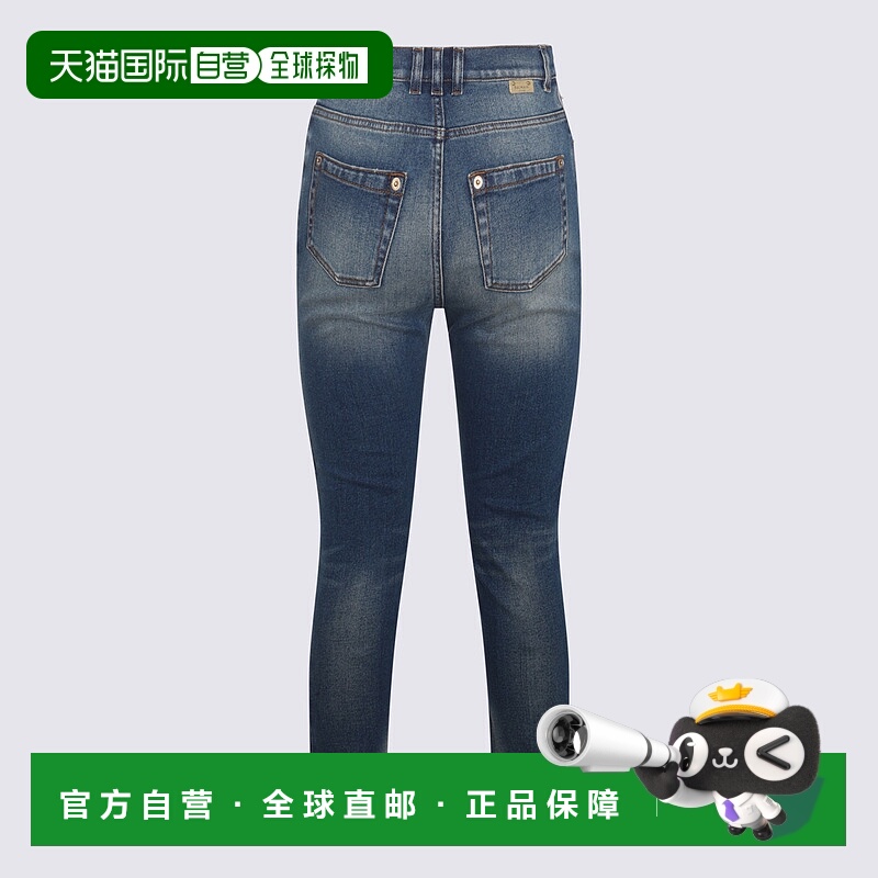 1h可退 香港直邮BALMAIN 女士牛仔裤 BF1MG006DD646FF SS2024 蓝