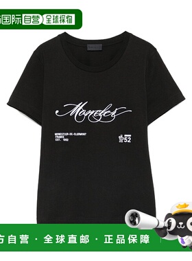 1h可退 香港直邮Moncler 盟可睐 女士 徽标棉质T恤 K20938C000058