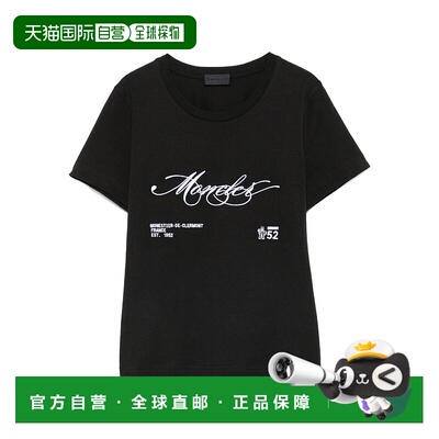 1h可退 香港直邮Moncler 盟可睐 女士 徽标棉质T恤 K20938C000058