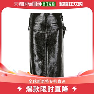 Courreges 香港直邮潮奢 女士Courreges 一根带乙烯基铅笔裙