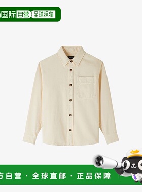 自营欧洲直邮APC 男士淡黄色棉衬衫