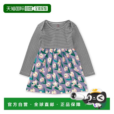 自营tea collectionPrint Mix Skirted Baby Dress - semper augu