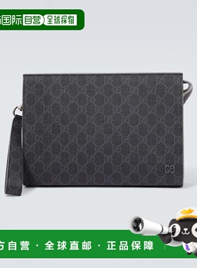 1h可退 香港直邮Gucci 古驰 男士 GG Supreme 帆布小包 colorful