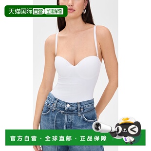 1h可退 香港直邮Wolford 女士 Thong 塑形细带连体衣 white白色