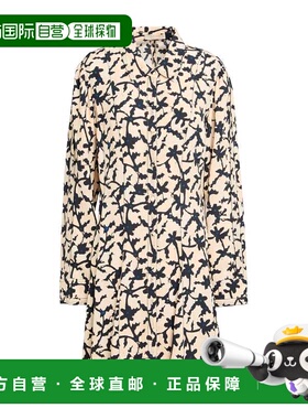 1h可退 香港直邮潮奢 ULLA JOHNSON 女士 衬衫式连衣裙 beige米色