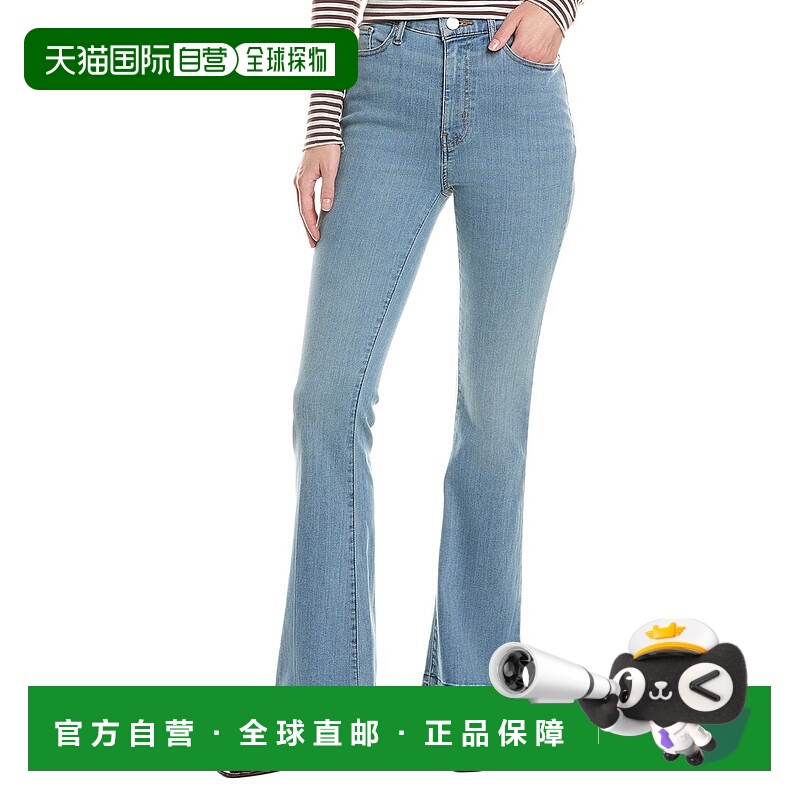 自营FRAME Denim Le Easy Flare Quirky Released Hem Jean - blu