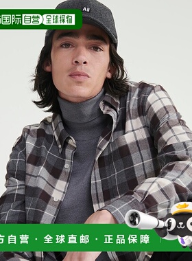 日本直邮AIGLE 纽扣领格纹衬衫 [AI715EM14347]