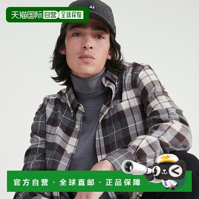 日本直邮AIGLE 纽扣领格纹衬衫 [AI715EM14347]