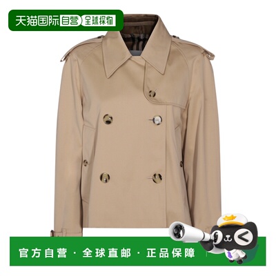 1h可退 香港直邮潮奢 Burberry 巴宝莉 女士 短版華達呢風衣 8115