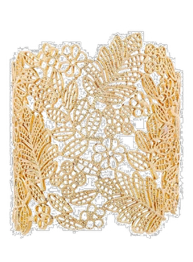 自营liv oliver18k 金手镯纹理手链 - 金 美国奥莱直发