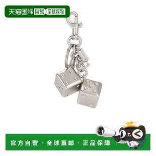 1h可退 香港直邮潮奢 Coach 蔻驰 女士 Dice 包包挂件 CZ128LHSLV