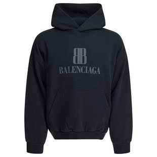 AW2025 BALENCIAGA 767877TSVO31083 卫衣 黑色 男士