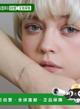 1h可退 日本直邮cui-cui 0.164ct 香槟钻手链 K10YG 754753