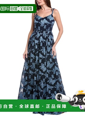 自营Rene Ruiz Sweetheart Tie Straps Oversized Floral A-Line