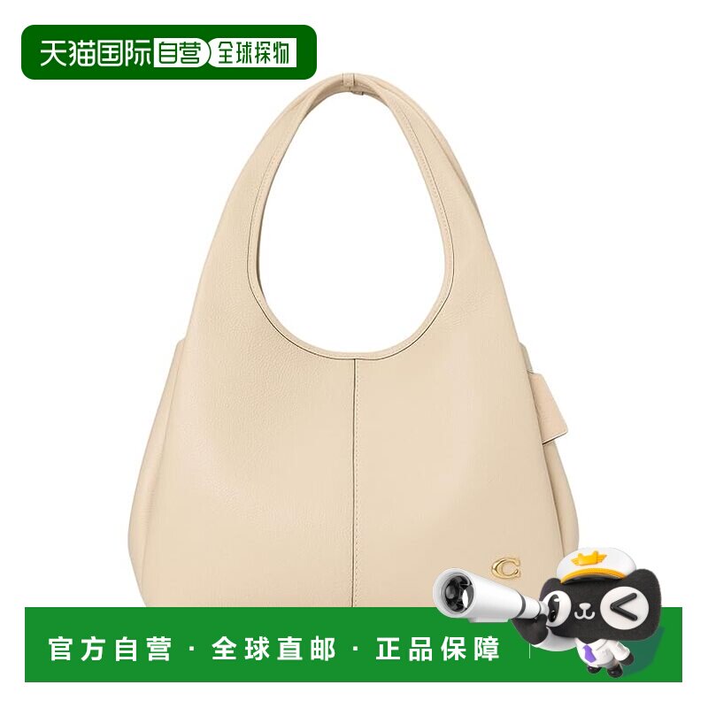 1h可退 香港直邮Coach 蔻驰 女士 Lana 光面荔枝纹皮革肩包托特包