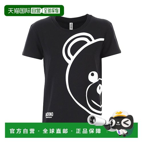 香港直邮Moschino 徽标短袖T恤 A1915 9008