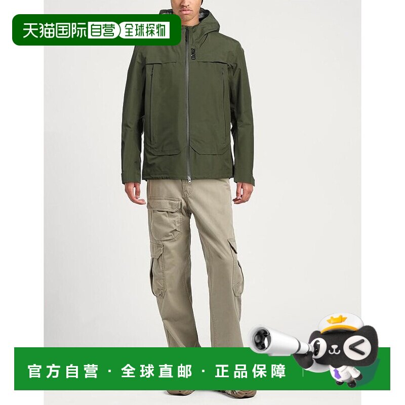 1h可退 【美国直邮】colmar男夹克衫风衣纯色高领连帽高科技面料