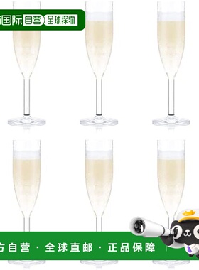 【日本直邮】BODUM OKTETT 香槟杯塑料杯 120ml 6 件套11927-10SA