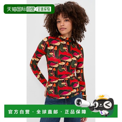 1h可退 香港直邮FARM RIO 女士 Wild Mushrooms 黑色毛线衫