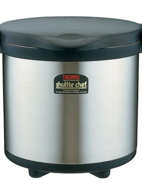 日本膳魔师真空隔热锅shuttlechef8.0L黑色KPS-8001BK便捷