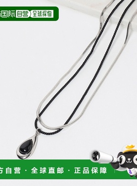 1h可退 日本直邮JEANASIS女士天然石双层项链简约蛇骨链设计 5722