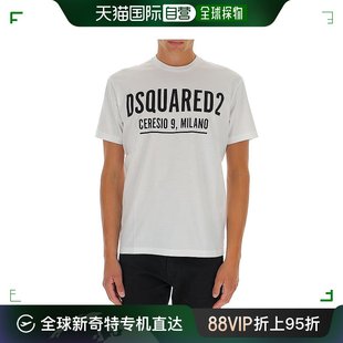 S71GD1058 香港直邮DSQUARED2 T恤 100 白色男士 S23009