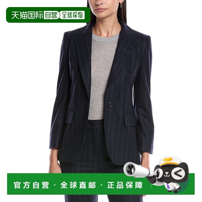 自营 Marella Slam羊毛混纺夹克-蓝色 美国奥莱直发