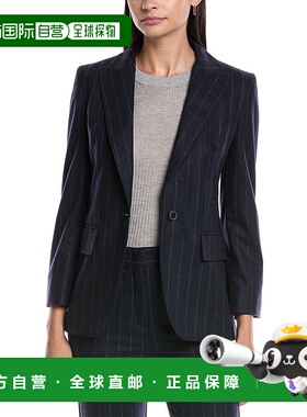 自营 Marella Slam羊毛混纺夹克-蓝色 美国奥莱直发